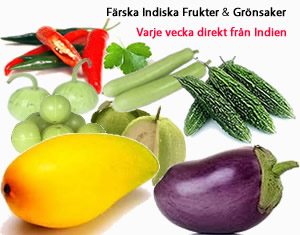 Indiska frukter, grönsaker