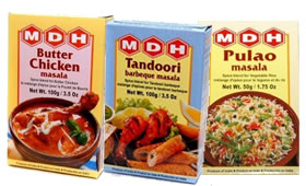 MDH Tandoori Masala, Butter Chicken, Pulao Masala