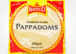 Natco Madrass Plain Pappadoms